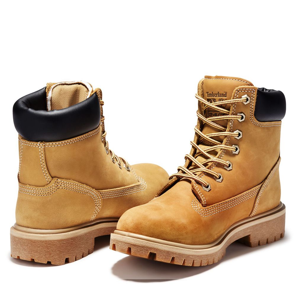 Bocanci De Muncă Timberland Dama Maro - Pro® Direct Attach 6\" Steel Toe - Romania - TSGLZO695